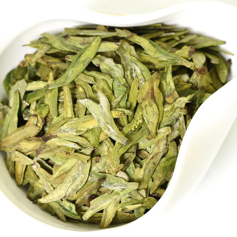 明前龙井绿茶 扁平挺直 散装干茶 细节图1